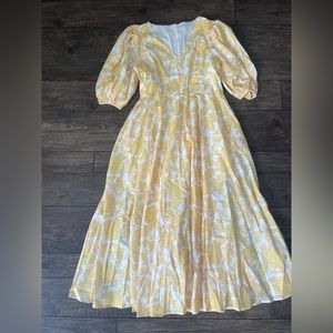 Yellow Floral Dress from Chicwish!